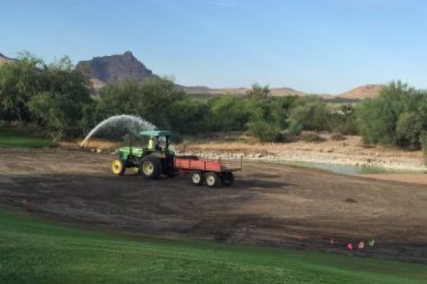 Cholla Course Renovation Equipment on Cholla #18