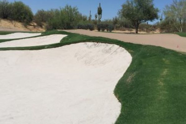 New 50/50 White & USGA Beige Sand Mixture in Bunkers on #7