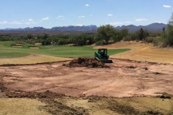 Turf Removal on Cholla Course #9 at We-Ko-Pa