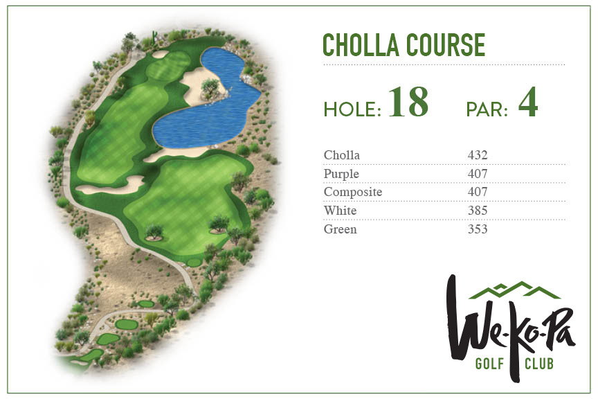how to play We-Ko-Pa Golf Club Cholla Hole 18