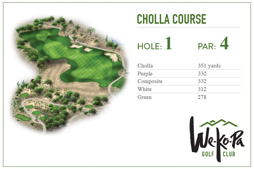how to play We-Ko-Pa Golf Club Cholla Hole 1