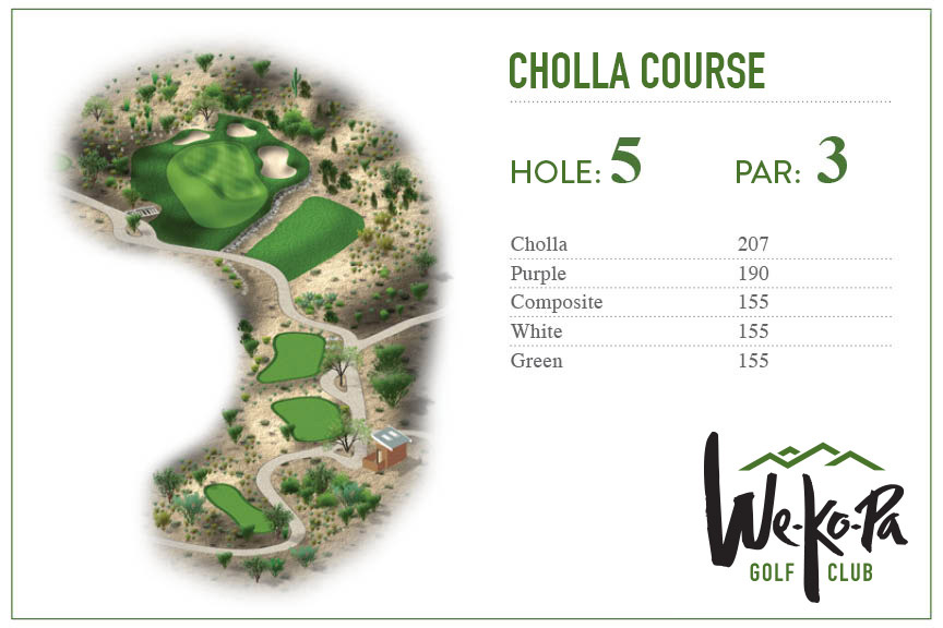 how to play We-Ko-Pa Golf Club Cholla Hole 5