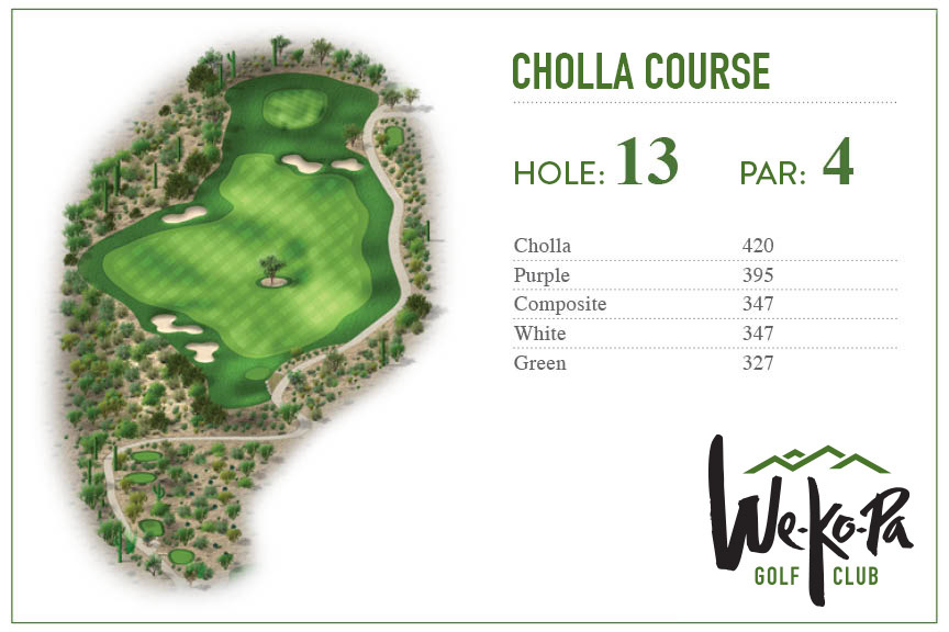 how to play We-Ko-Pa Golf Club Cholla Hole 13