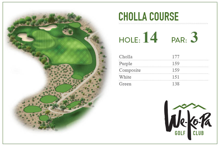 how to play We-Ko-Pa Golf Club Cholla Hole 14